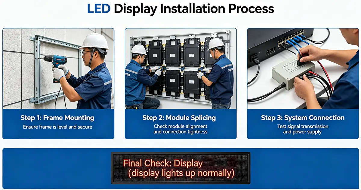 Seamless LED video wall