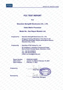 PRSZ23011303ER-BeingHD-FCC SDoC Report