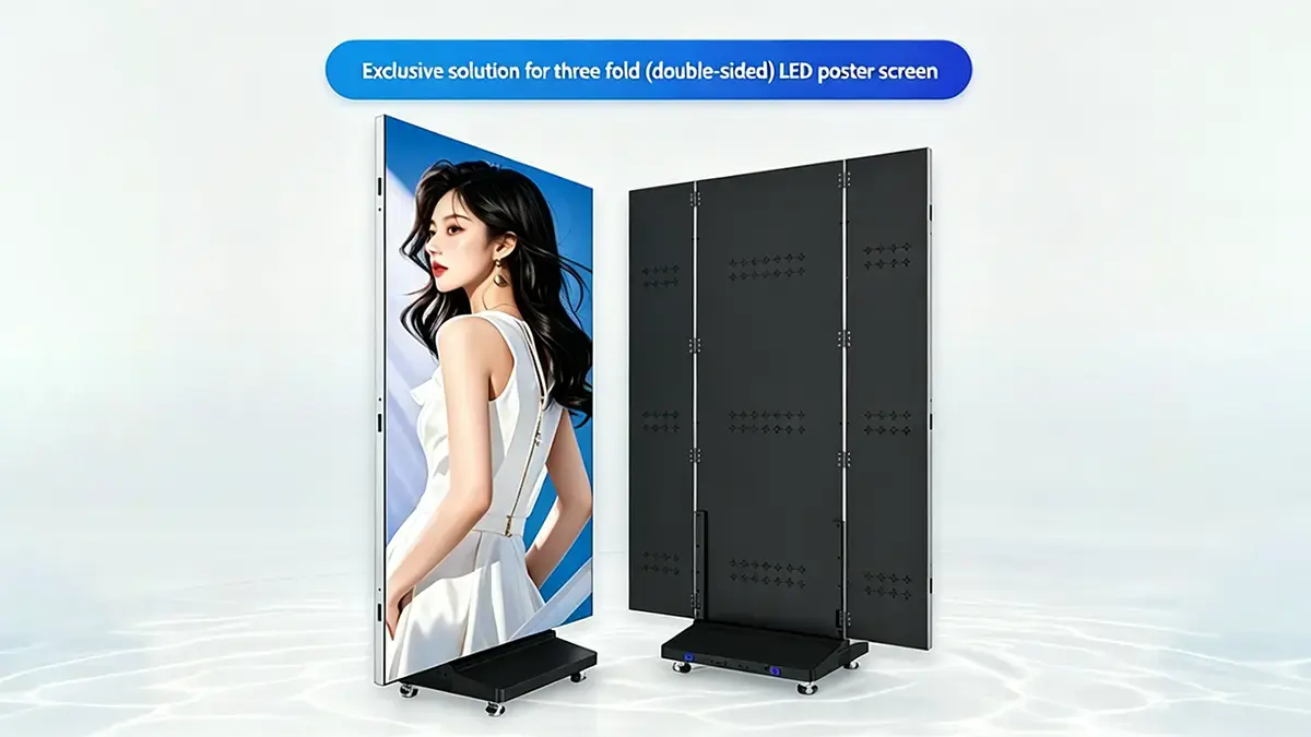 Tri-Fold LED Poster Screen
