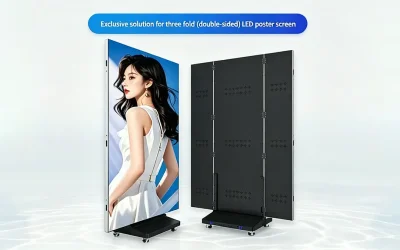 Tri-fold LED Poster Screen